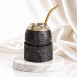 Load image into Gallery viewer, Mate Calabaza Torpedo with Removable Base &amp; Bombilla Alpaca