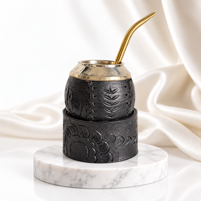 Mate Calabaza Torpedo with Removable Base & Bombilla Alpaca