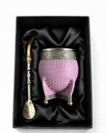 Load image into Gallery viewer, Hand-Carved Natural Gourd Mate with Artisan Alpaca &amp; Bronze Bombilla