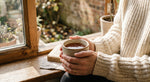 Load image into Gallery viewer, Serene morning moment cradling a warm mug of Golden Desire tea